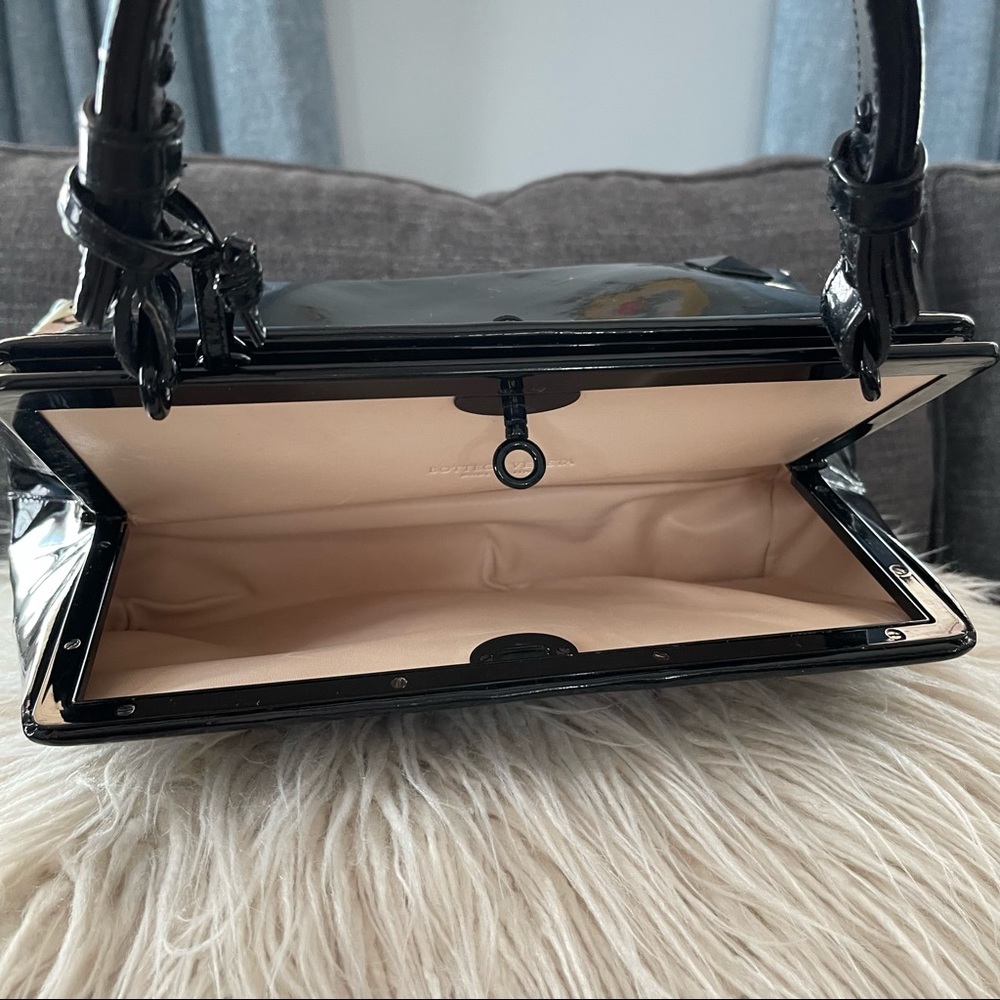 BOTTEGA VENETA Patent Leather Black Frame Bag - Picture 8 of 13